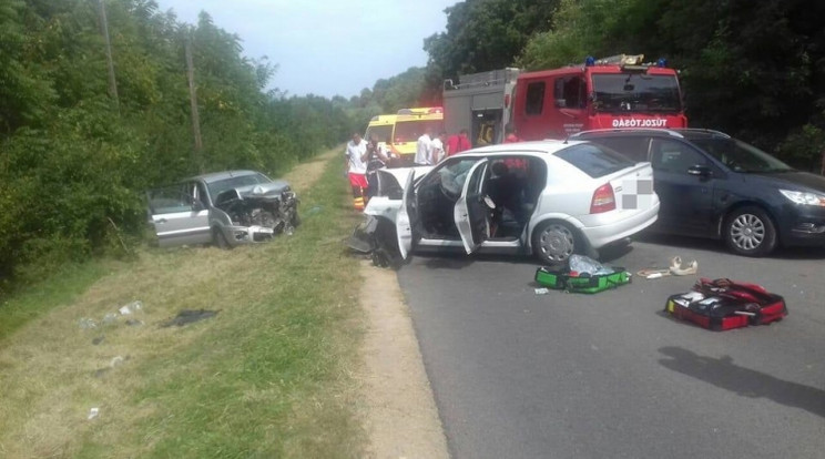 Baleset történt a 65-ös főúton / Fotó: Police