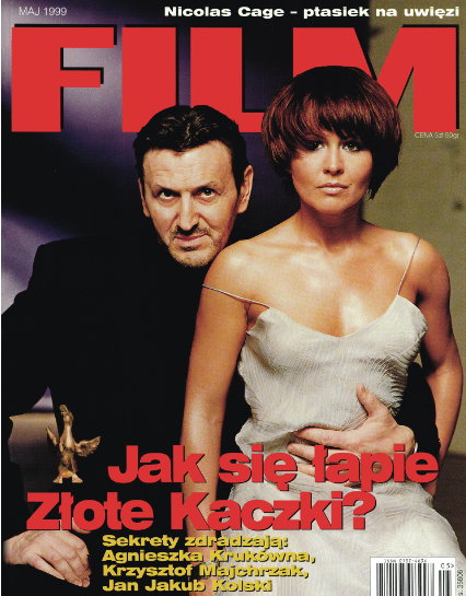 Na okładce "Filmu" z Krzysztofem Majchrzakiem w 1999 r. 