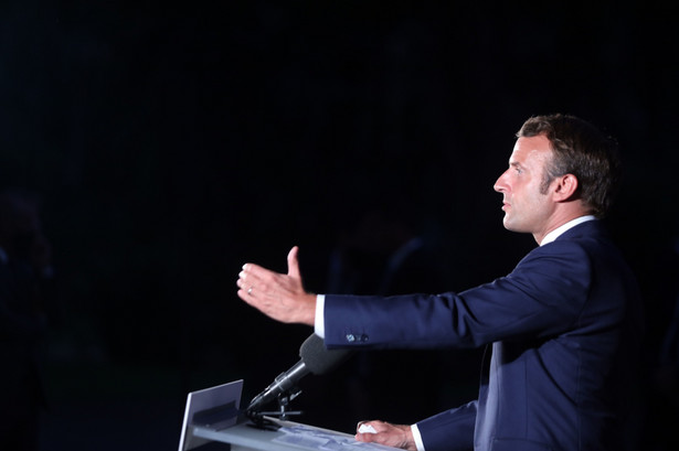 Prezydent Francji Emmanuel Macron w Bejrucie, Liban. 6.08.2020