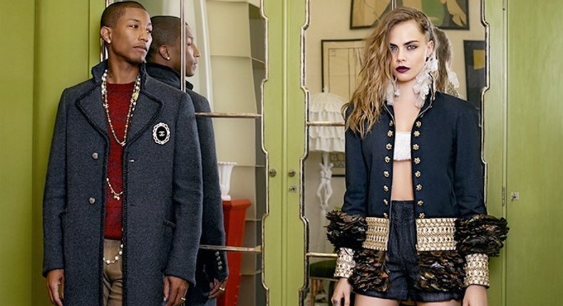 Pharrell Williams, Cara Delevingne for Chanel Paris-Salzburg Pre-Fall 2015 campaign