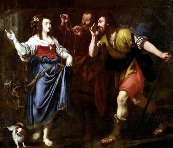 „Rachab i wysłannicy Jozuego”, obraz nieznanego malarza XVII-wiecznego/wikipedia.org/domena publiczna