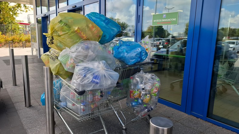 Plastikowe butelki przeznaczone do zwrotu