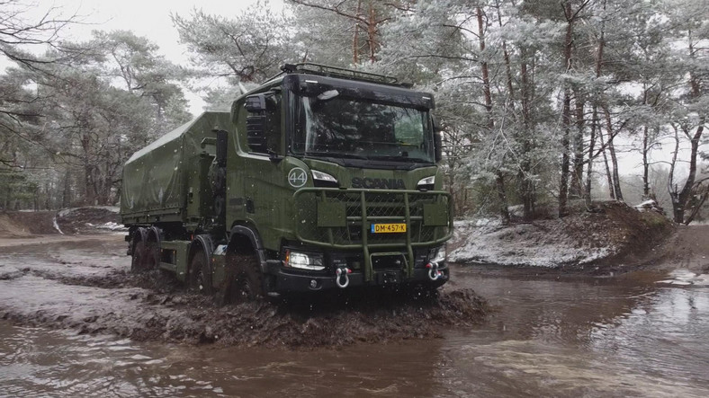 Wojskowa Scania Gryphus w Niderlandach