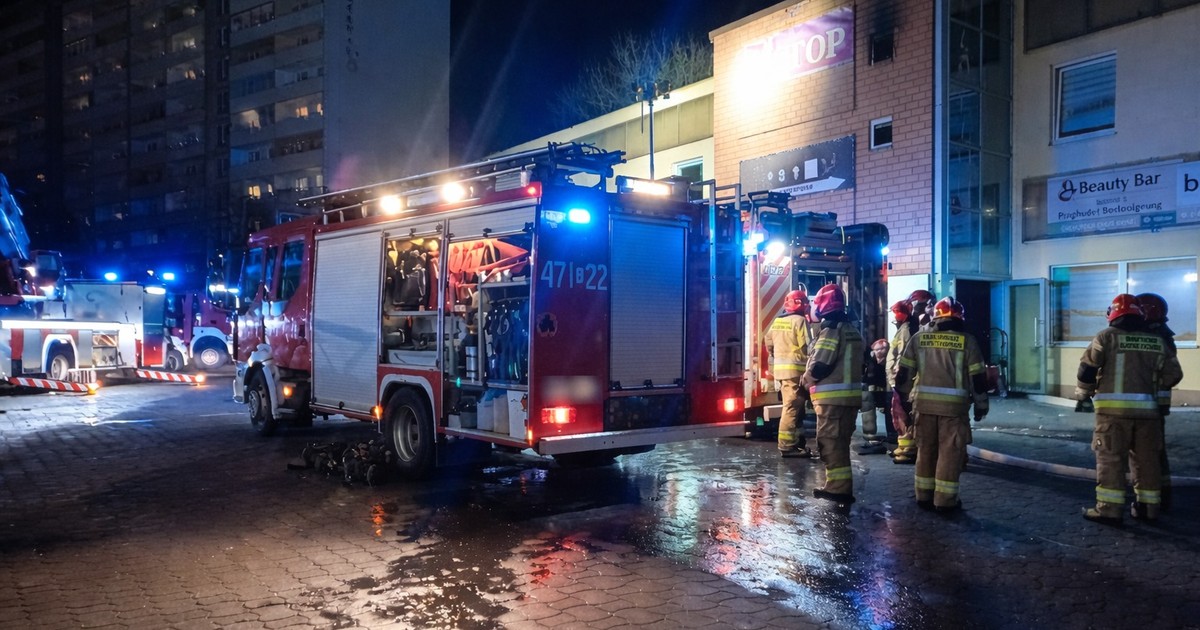 Pożar solarium w Jastrzębiu-Zdroju