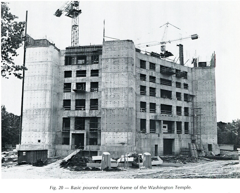 Budowa świątyni mormonów w Kensington w latach 70. XX w.