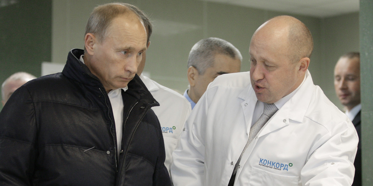 Władimir Putin i Jewgienij Prigożyn. 