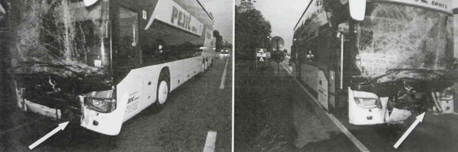 Autobus "Pejić turs" nakon saobraćajne nesreće 