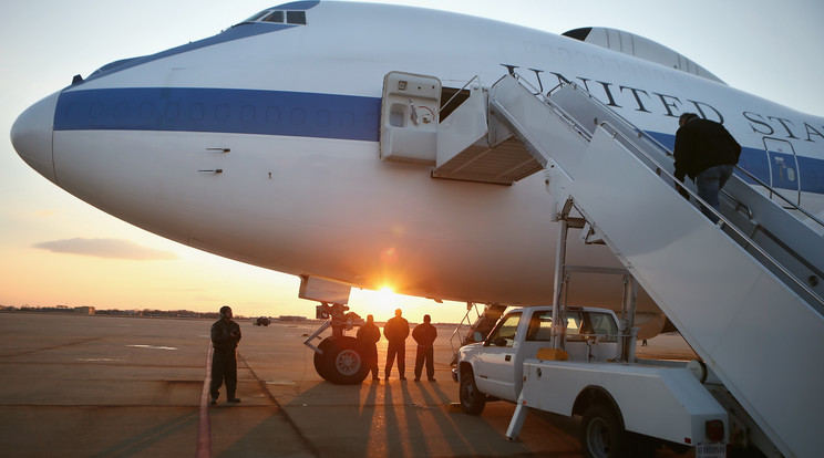 Ez a repülő mindenhova követi az amerikai elnököt /Fotó: Europress-GettyImages