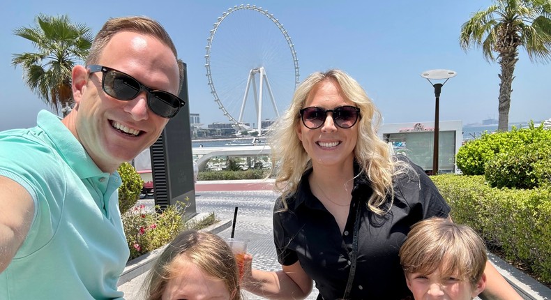 Katie Miller moved with her husband and children from Dallas to Dubai in May.Katie Miller