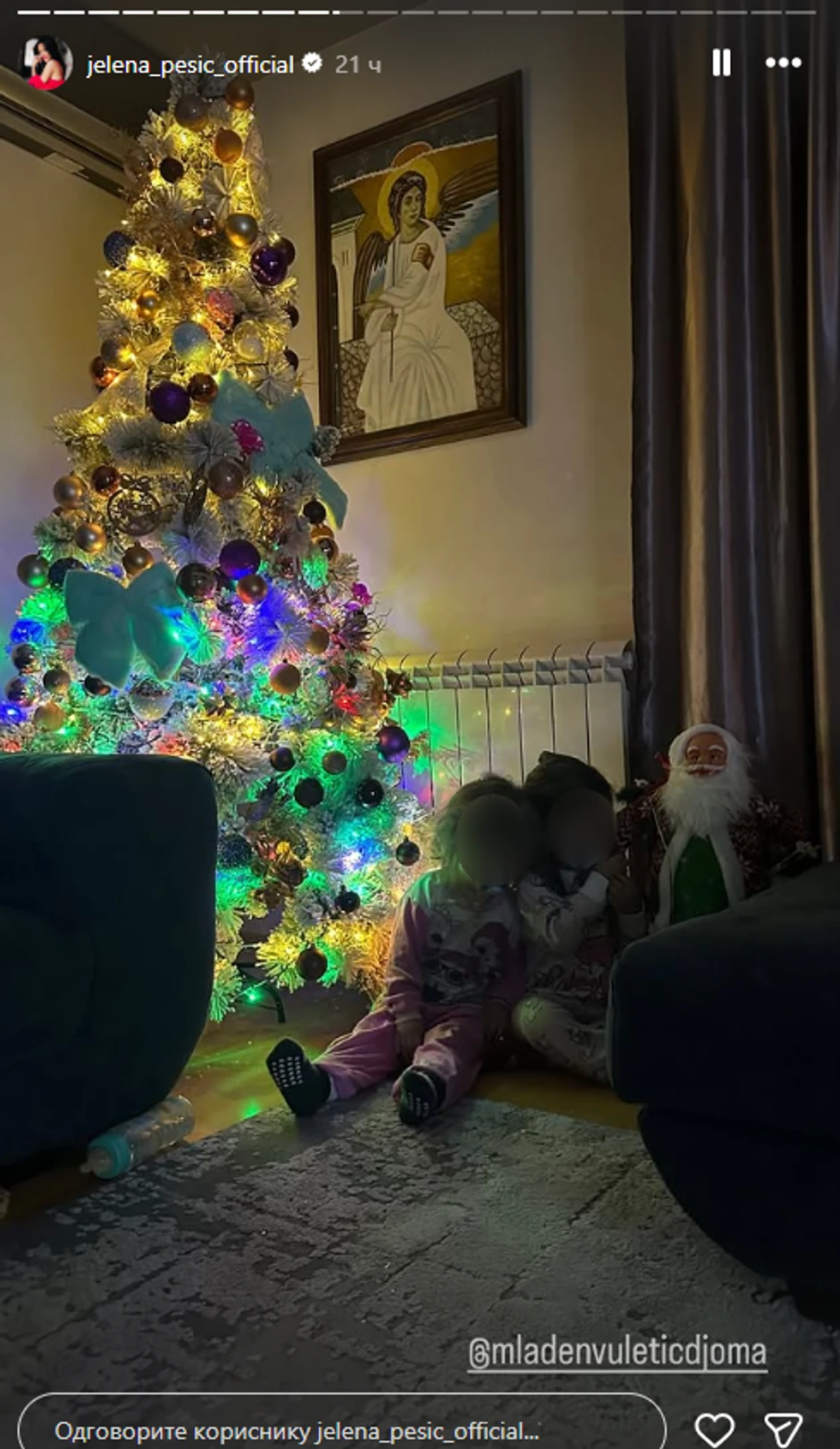 Jelena pokazala novogodišnju atmosferu