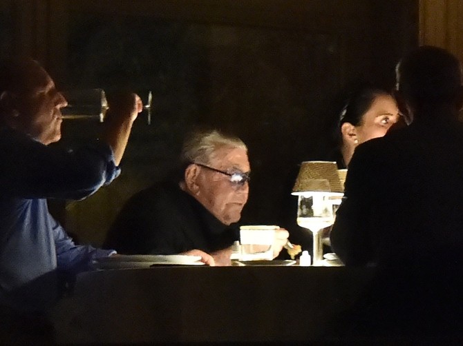 Roberto i Sandra fotografisani na romantičnoj večeri u septembru ove godine 
