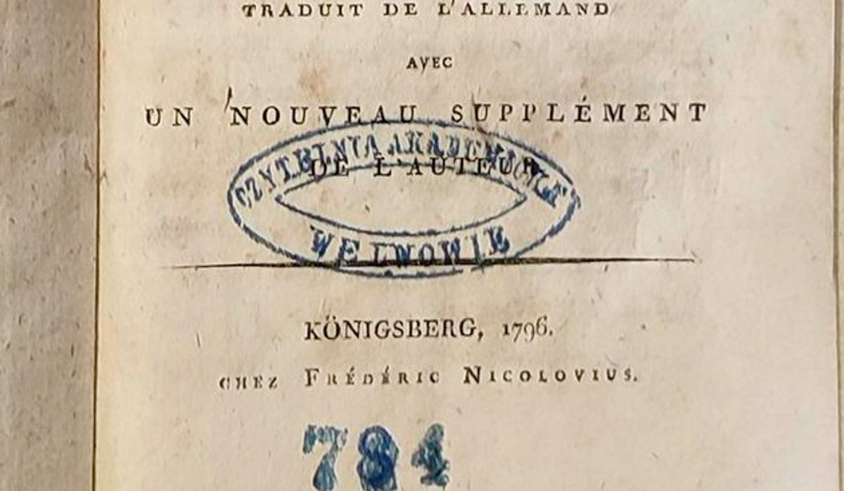 Polska pieczęć w książce, podarowanej papieżowi Franciszkowi