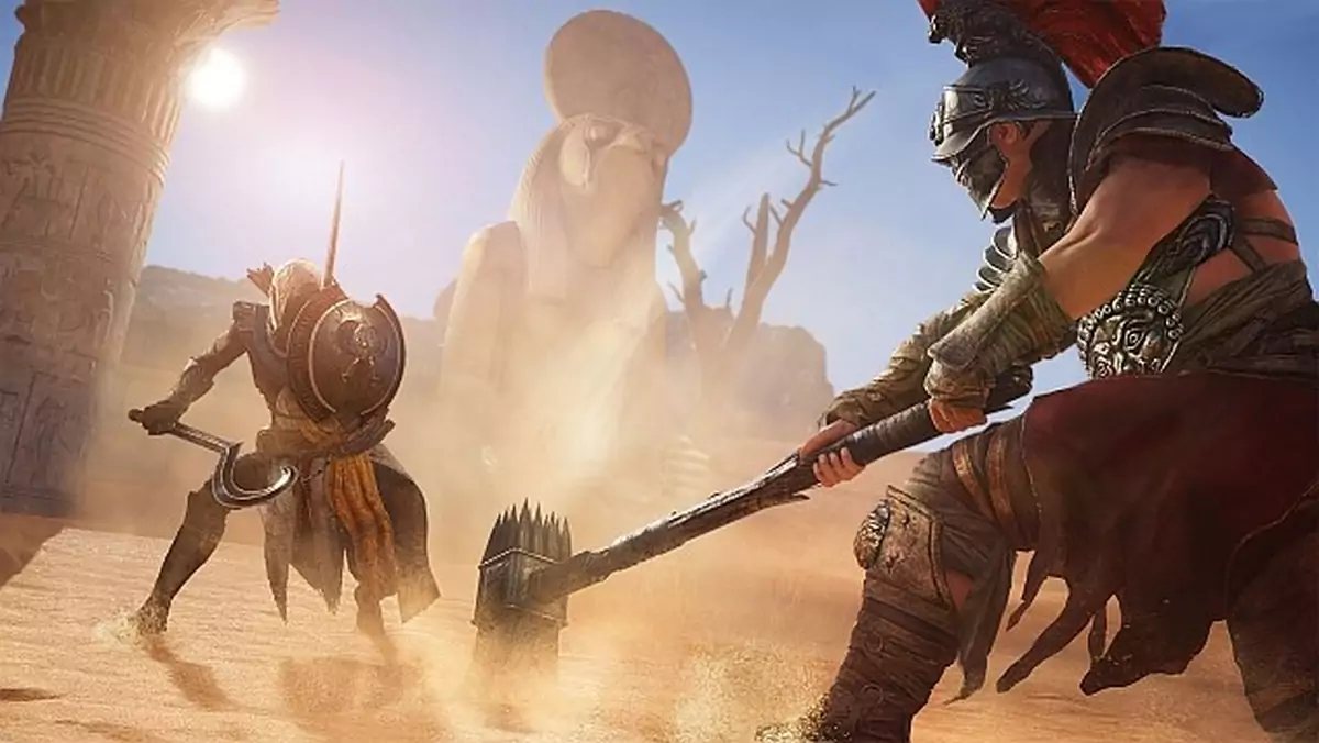 Assassin's Creed: Origins - nowy gameplay prezentuje postać na wysokim levelu