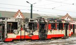 Wielki pożar w zajezdni tramwajowej w Gdańsku. Dwa tramwaje kompletnie spalone!