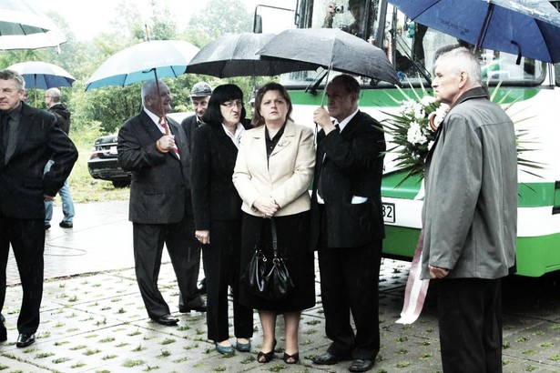 Renata Beger na pogrzebie Andrzeja Leppera. 2011 r.