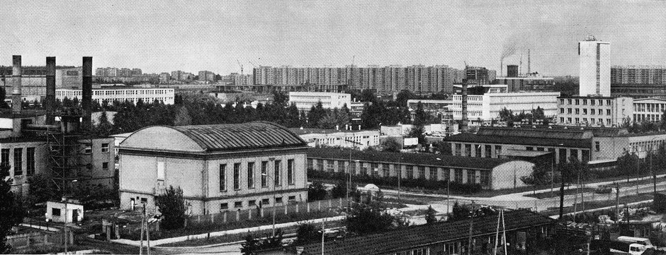 Panorama Służewca w latach 70 XX wieku