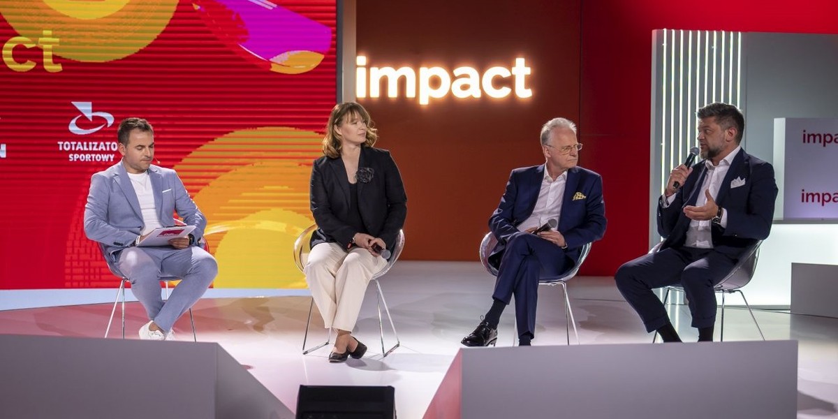 Adam Burak, członek zarządu PKN ORLEN ds. komunikacji i marketingu był panelistą na konferencji Impact 2023 w Poznaniu