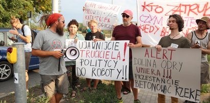 Ludzie mają już dość. "Odry nie wybaczymy". Są protesty nad zatrutą rzeką