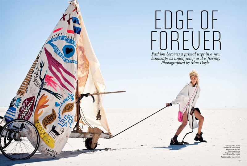 Anja Rubik w kwietniowym wydaniu Vogue Australia