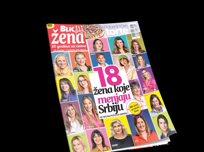 U subotu 24. novembra nabavite svoj primerak „Blic žene“ koja sa vama slavi 18. rođendan