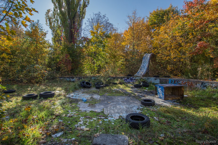 Opuszczone baseny Skry w Warszawie