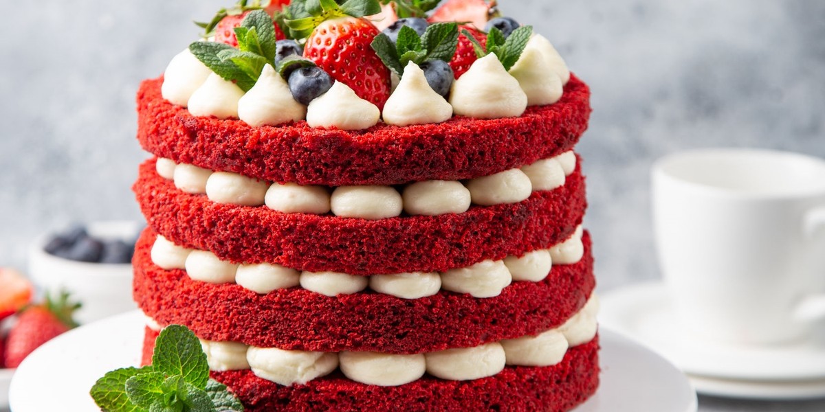 Tort red velvet to świetna propozycja na walentynki