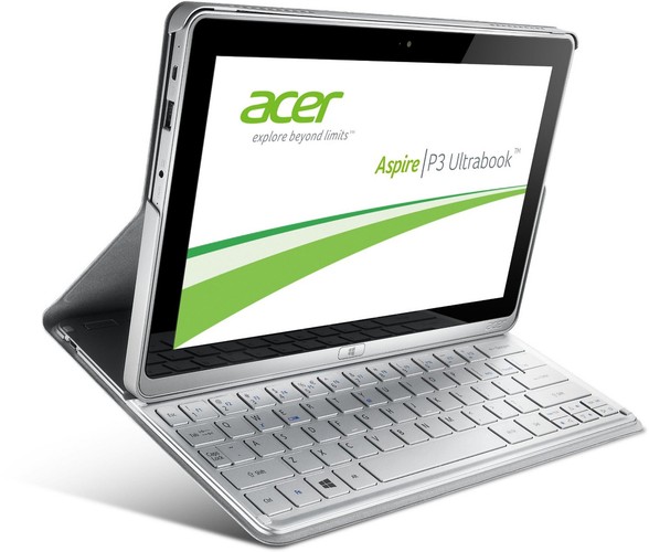 <b>Acer P3-171</b>
<br>
<br>Procesor: Core i3-3229Y (1,4 GHz)
<br>Ekran: 11,6 cala (1366x768)
<br>RAM: 2 GB
<br>Grafika: Intel HD Graphics 4000
<br>Dysk: 60 GB SSD
<br>System: Windows 8
<br><br>
Cena: 2 349 zł