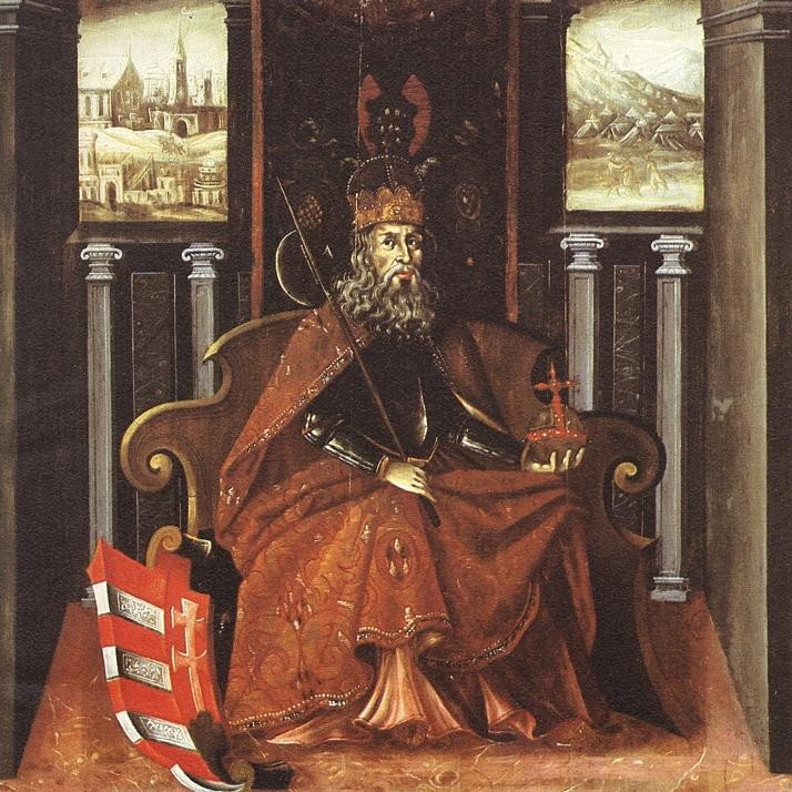 Król Węgier Władysław Święty na obrazie z przełomu XVI i XVII wieku.