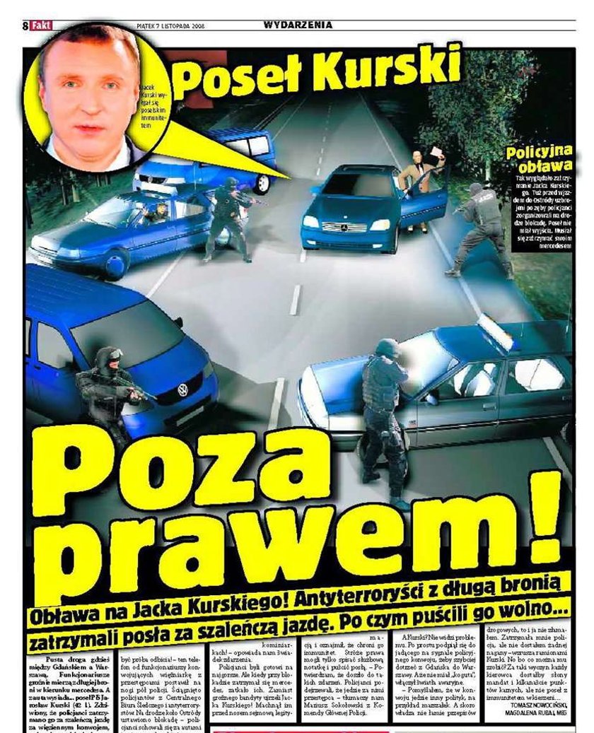 Poseł Kurski ponad prawem