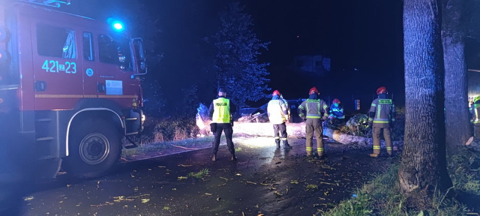 O krok od tragedii na drodze w pobliżu Zagozdu