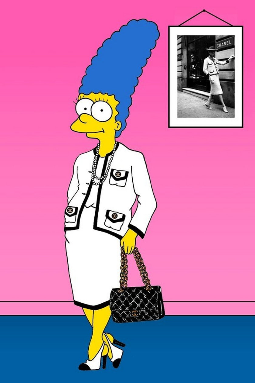 Marge Simpson jako Coco Chanel