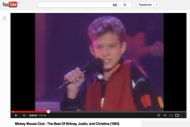 Justin Timberlake – chłopak z Klubu Myszki Miki