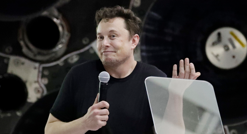 Tesla CEO Elon Musk is still going to the office — but told his employees that they don't have to.