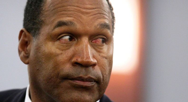 O.J. Simpson appeared at his October 2008 sentencing.Reuers