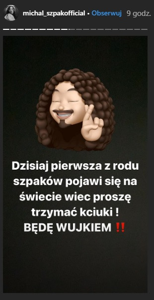 Michał Szpak na Instagramie