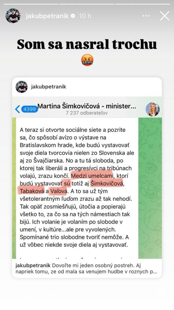 Petraník sa verejne pustil do Šimkovičovej i Tabákovej.