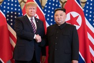 Prezydent USA Donald Trump i przywódca Korei Północnej Kim Dzong Un