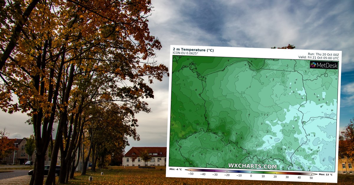 Anticiclón Xilotzin protege el clima en Polonia.  Los cambios solo comenzarán por la noche.