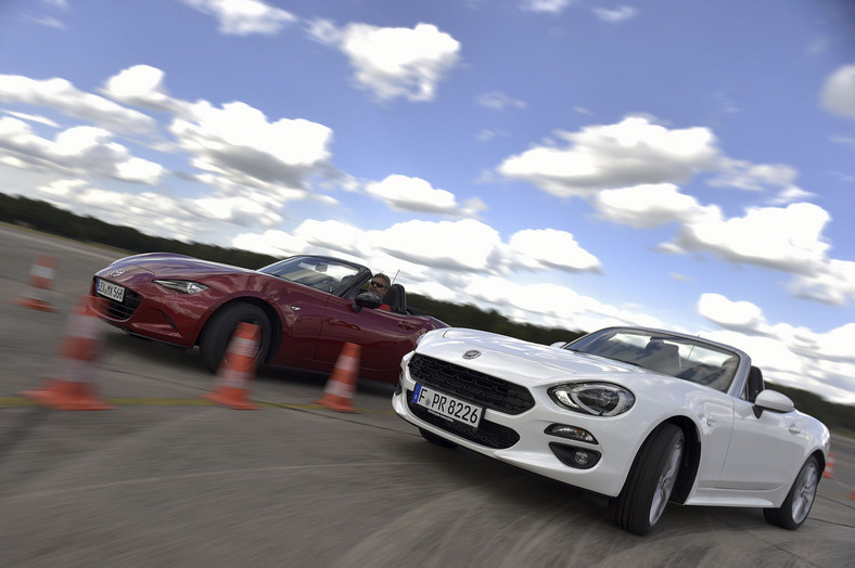 Mazda MX-5 kontra Fiat 124 Spider - takie same, a jednak inne