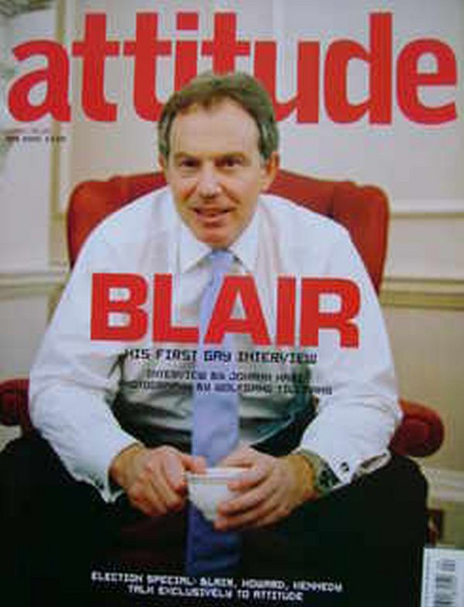 "Attitude" z Tony'm Blairem na okładce