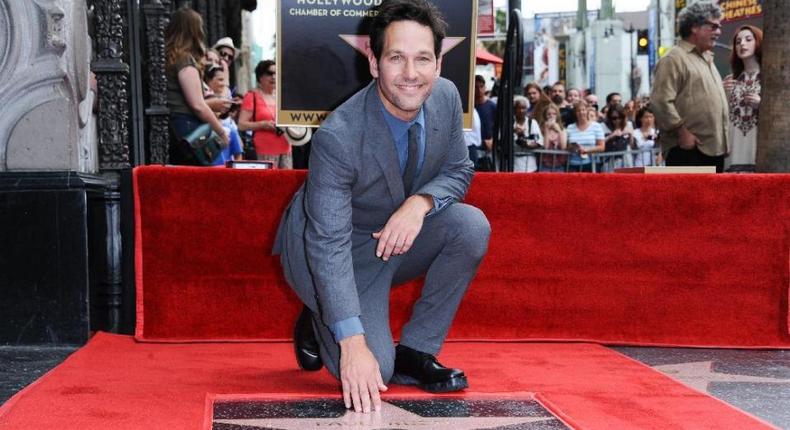 Paul Rudd received a star on the Hollywood Walk of Fame in front of the historic El Capitan Theatreon.