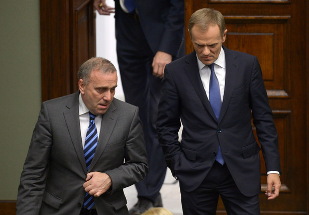 Grzegorz Schetyna i Donald Tusk PAP/Radek Pietruszka