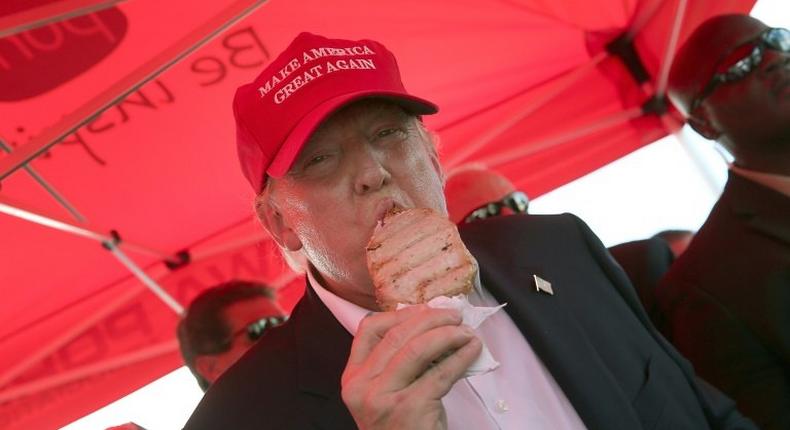 US President Donald Trump is famed for his love of fast food