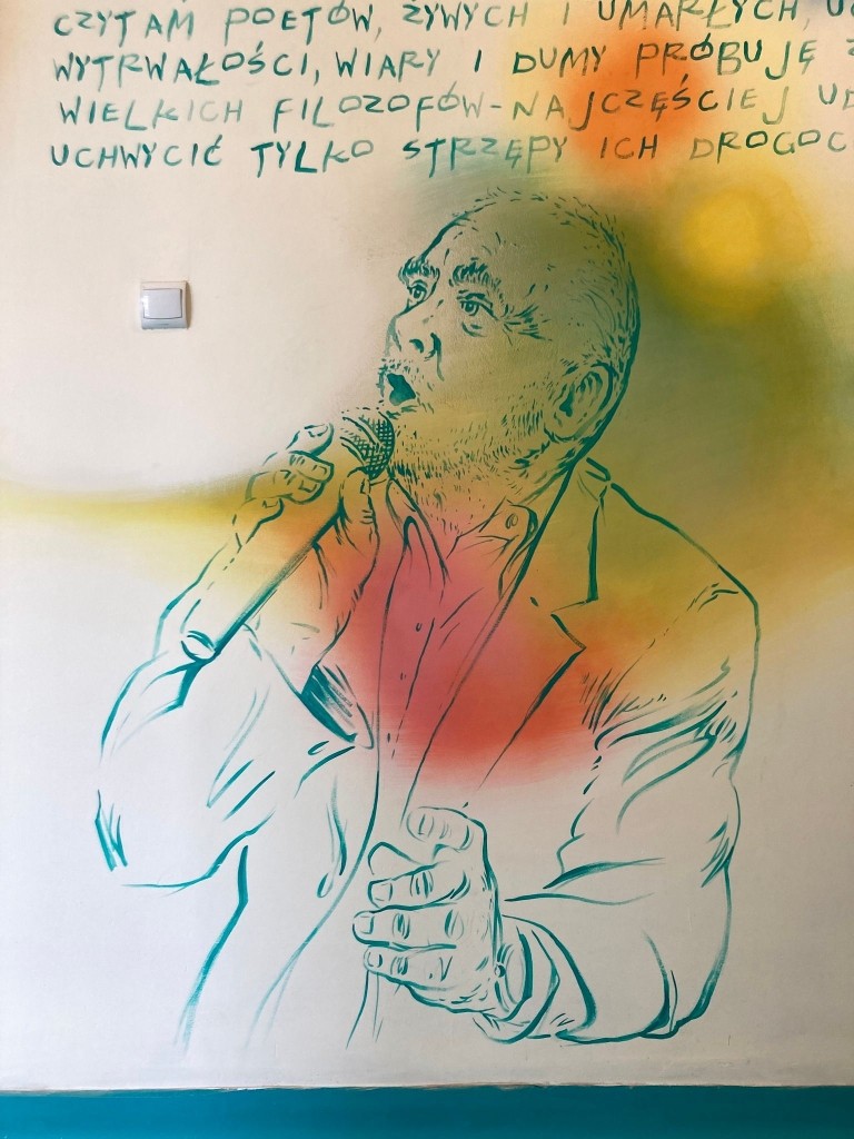 Wizerunek niedawno zmarłego Adama Zagajewskiego