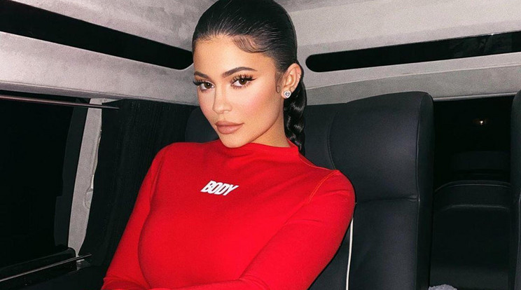 Kylie Jenner rózsaszín szíjas melltartóban szexizett/Fotó: Northfoto