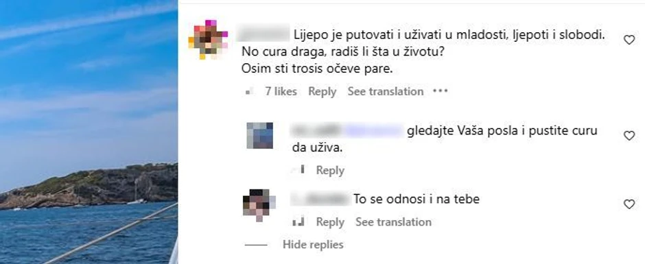 Una Čolić, poruke