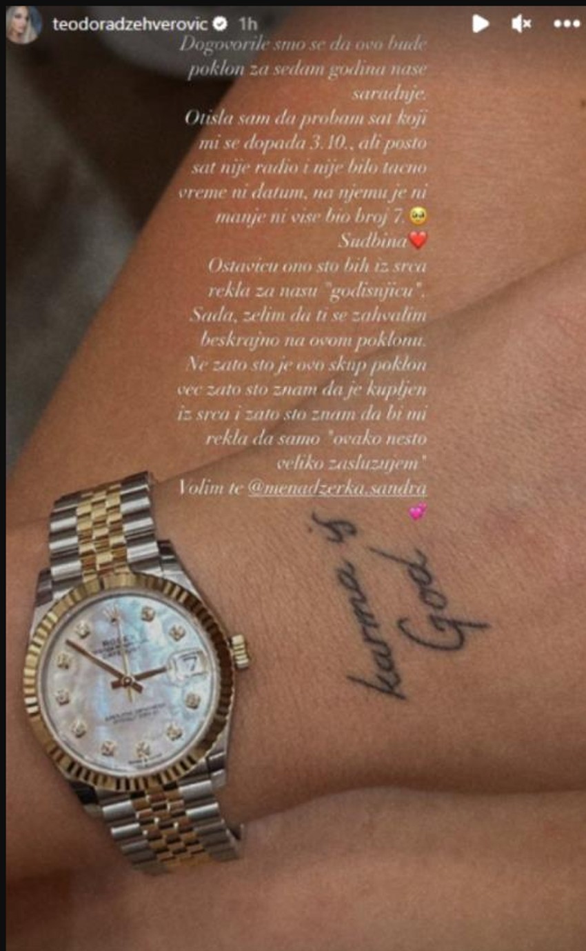 Sat Teodore Džehverović vredan 22000 evra