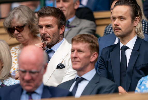 Hubert Hurkacz - Matteo Berrettini zagrali w półfinale Wimbledonu. Kto zasiadł na trybunach?