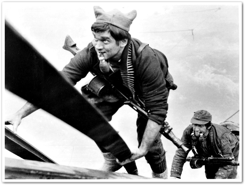 Boris Dvornik i Ljubiša Samardžić u filmu „Bitka na Neretvi“ iz 1969. godine