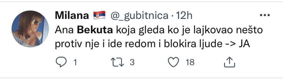 Tvitovi o Ani Bekuti